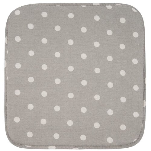 Подушка на стул Grey polka dot, горох, серый; размер: 40 х 40