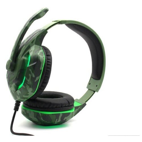 Наушники проводные KOMC G312 GAME головные камуфляж зеленый 195000₽