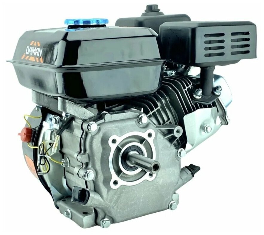 Двигатель бензиновый DAMAN DM107Р19 ( 7,0л. с 19 мм вал 61 мм длина вала, ручной стартер ) - фотография № 10