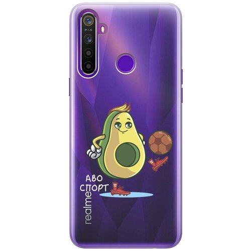 Силиконовый чехол на realme 5, 6i, C3, Рилми 5, 6 ай, С3 с 3D принтом Avo-Sport прозрачный матовый чехол avo gymnastic для realme 5 6i c3 рилми 5 6 ай с3 с 3d эффектом черный