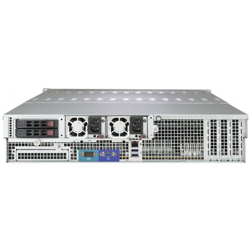 Сервер Supermicro SuperStorage 6029P-E1CR24L без процессора/без ОЗУ/без накопителей/количество отсеков 2.5" hot swap: 2/количество отсеков 3.5" hot swap: 24/2 x 1600 Вт