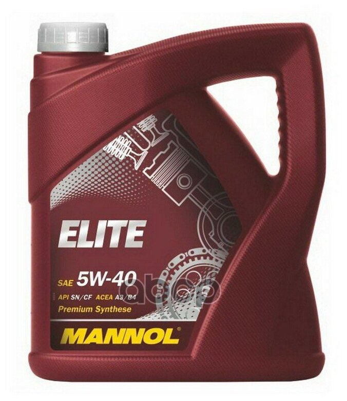 MANNOL Масло Моторное Mannol Elite 5w-40 Синтетическое 4 Л 1006