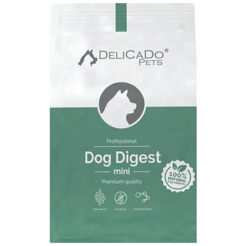 DELICADO DOG DIGEST Mini Корм для собак, 10 кг с мясом ягненка, птицы и рыбы