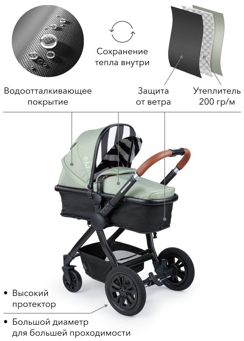 Коляска-трансформер MOMMER (цвета в ассорт.) BabyZz - фото №10