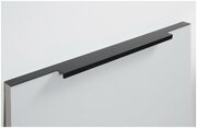 Мебельная ручка торцевая RAY, длина - 597 мм, установочный размер - 512 мм, цвет - Чёрный матовый, RT109BL