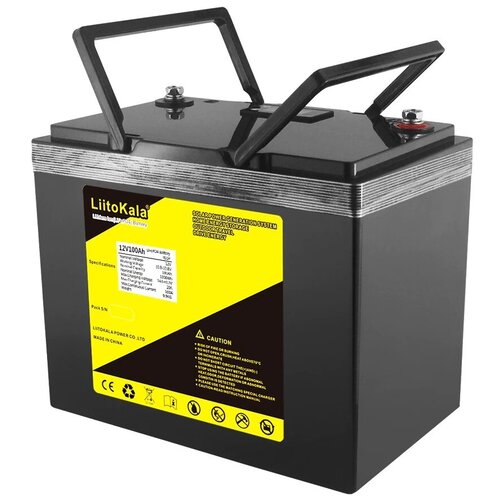 Аккумулятор LiitoKala LiFePO4 12V 100AH BMS для ИБП, солнечных электростанций, лодочных моторов, автодомов/прицепов