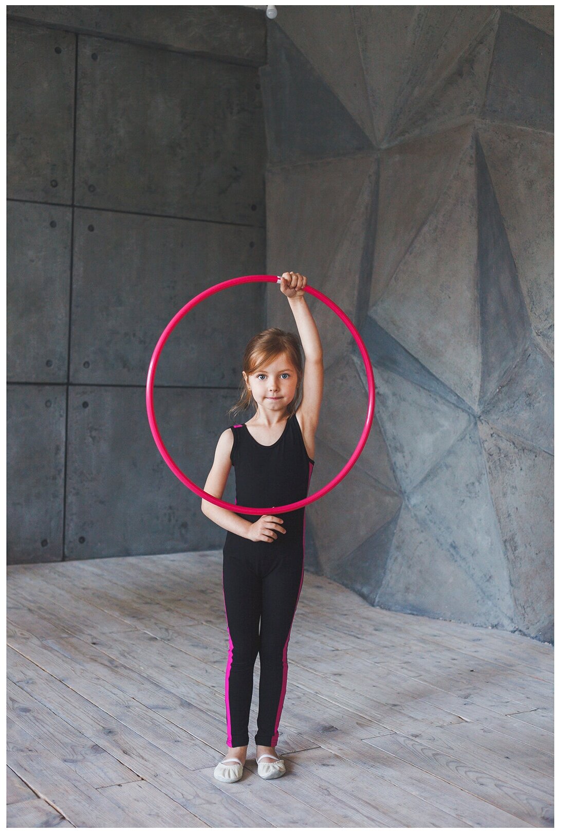 Обруч Grace Dance, профессиональный, для художественной гимнастики, дуга 18 мм, диаметр 75 см, цвет малиновый