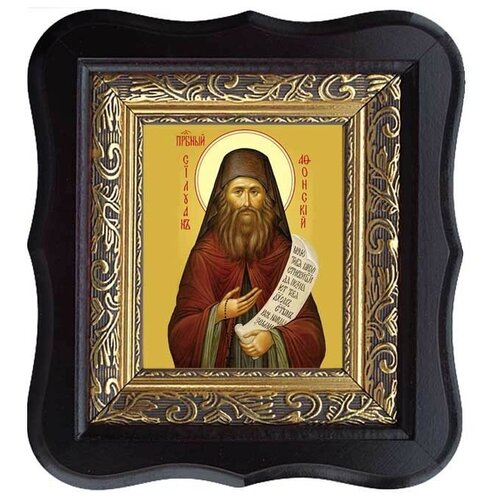 Силуан Афонский Преподобный. Икона на холсте. икона силуана афонского преподобного на дереве 125 х 160