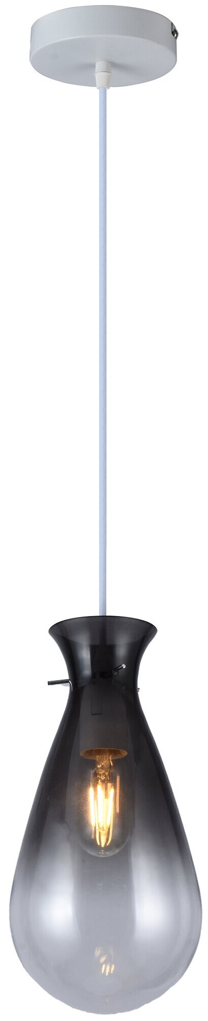 Светильник подвесной Toplight Margery TL1219H-01BS, E27, кол-во ламп:1шт, Белый