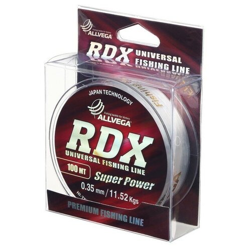 фото Леска "allvega" rdx universal 0.35мм, 100м