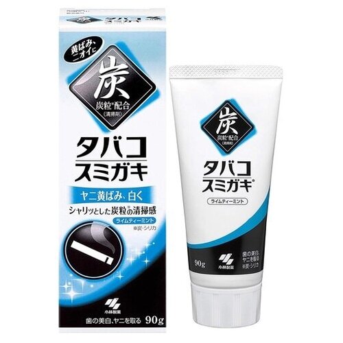 Kobayashi Паста зубная с древесным углем с эффектом отбеливания - Tobacco sumigaki, 90г