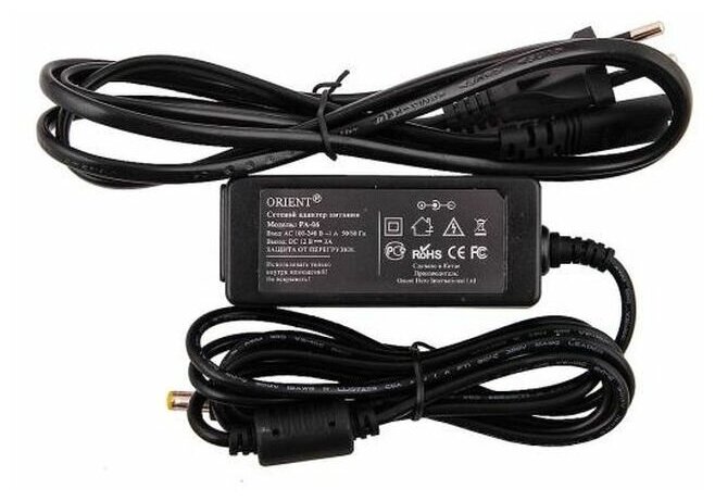 ORIENT Блок питания Orient PA-06 Output 12V DC 3A защита от КЗ и перегрузки Imax38-41A