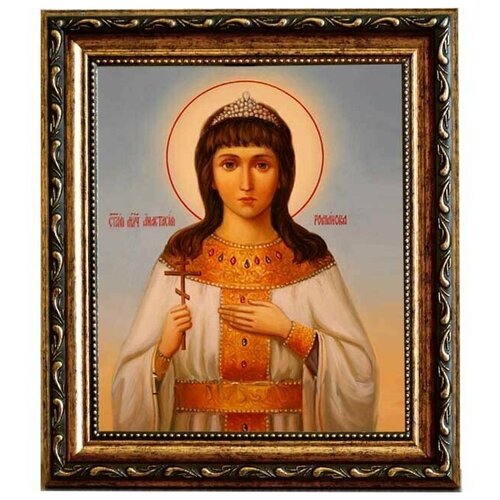 Анастасия Николаевна Романова, великая княжна. Икона на холсте.