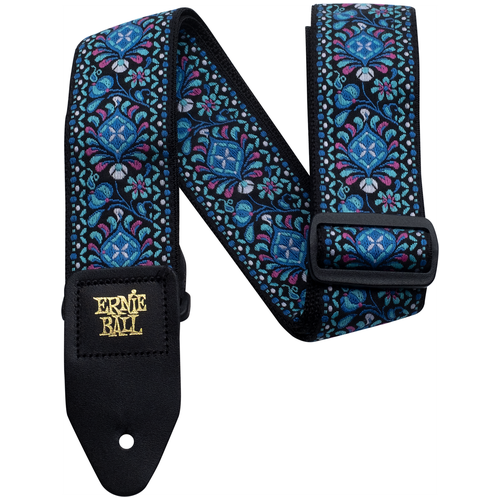 Ernie Ball 4097 Indigo Orchid Jacquard гитарный ремень, полипропилен, кожаные нашивки ernie ball 4097 indigo orchid jacquard гитарный ремень полипропилен кожаные нашивки