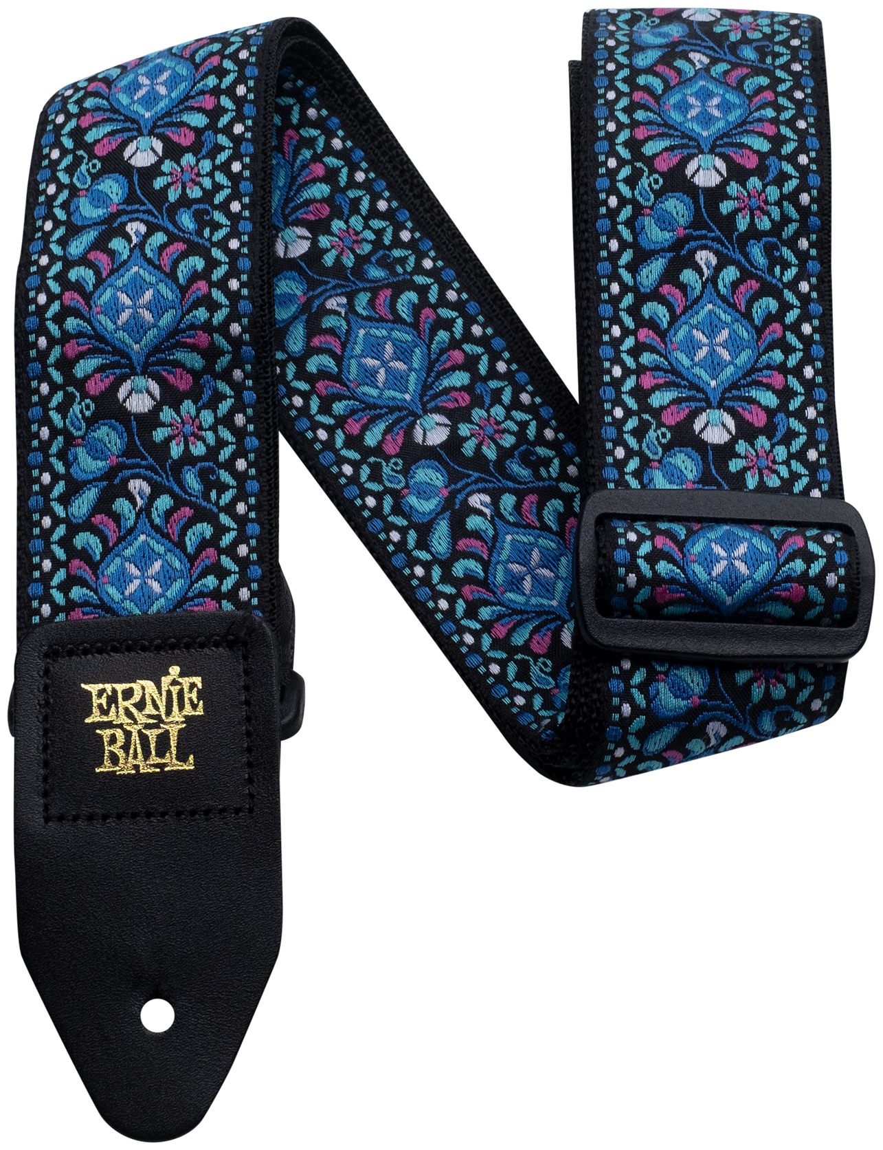 Ernie Ball 4097 Indigo Orchid Jacquard гитарный ремень полипропилен кожаные нашивки