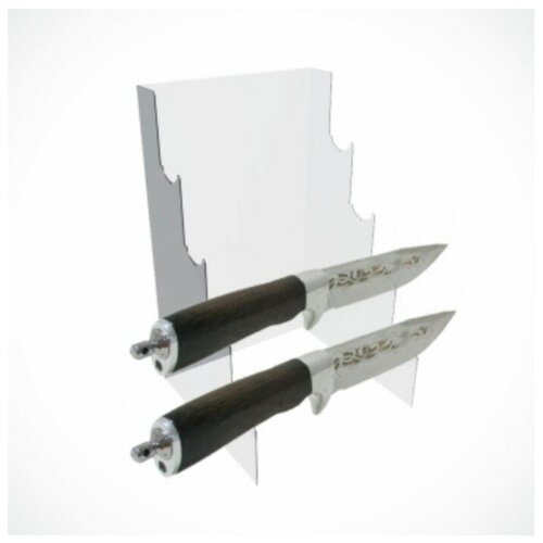 Подставка под ножи 150*250*150, оргстекло 1,5 мм, прозрачный, В защитной плёнке