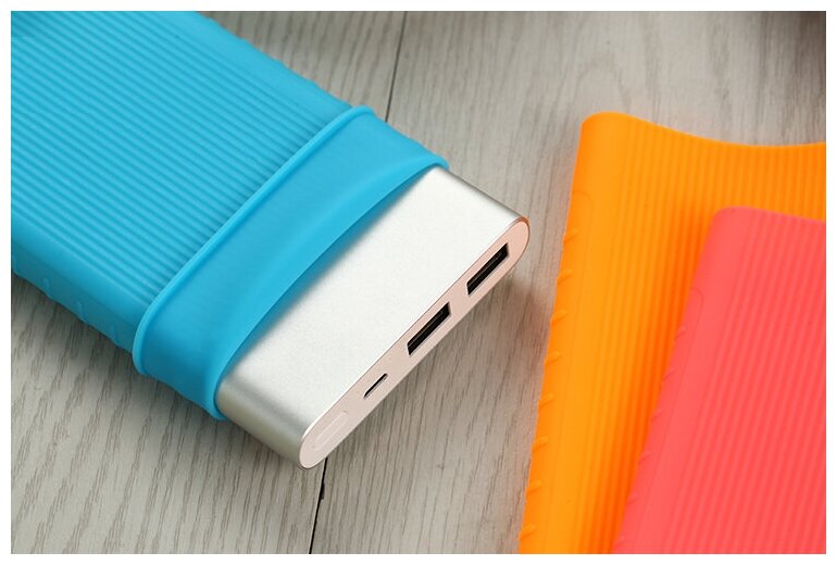 Силиконовый чехол для Xiaomi Power Bank 2 5000 mAh, pink