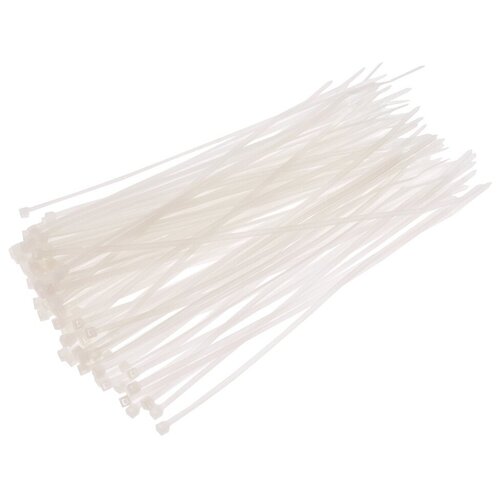 Хомут пластиковый 8*300мм белый 100 шт. -