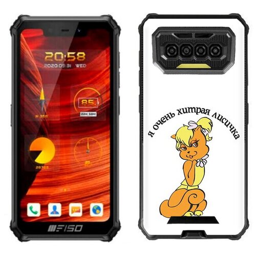 Чехол задняя-панель-накладка-бампер MyPads хитрая лиса для Oukitel F150 Bison 2021 противоударный чехол mypads детская лиса для oukitel f150 r2022 задняя панель накладка бампер