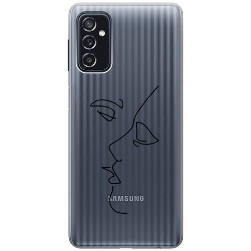 Силиконовый чехол с принтом Faces для Samsung Galaxy M52 5G / Самсунг М52 силиконовый чехол с принтом bags для samsung galaxy m52 5g самсунг м52