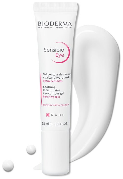 Bioderma Крем-гель для контура глаз Sensibio Eye, 15 мл, 15 г