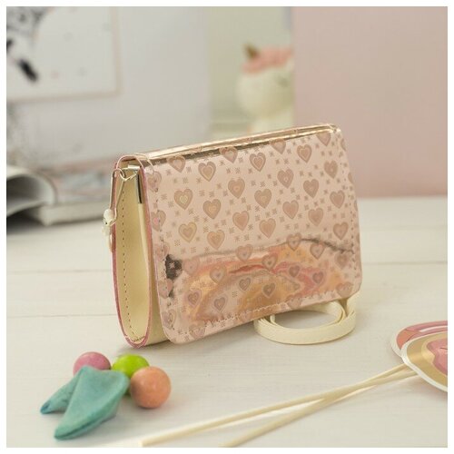 фото Сумка детская на клапане, цвет бежевый rusexpress