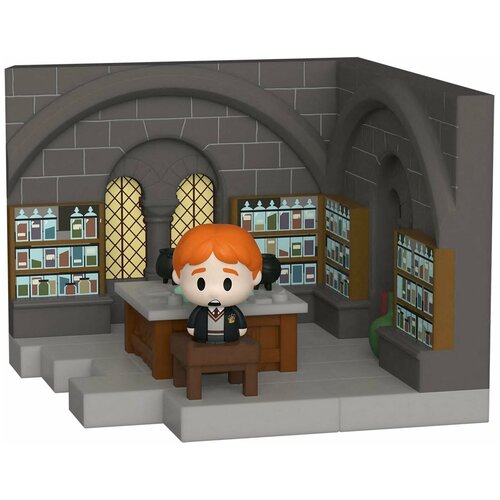 Фигурка Funko Mini Moments Harry Potter Potions Class Ron Weasley w/Neville Longbottom Chase 57365 подвижная фигурка mini moments hp anniversary hermione w chase