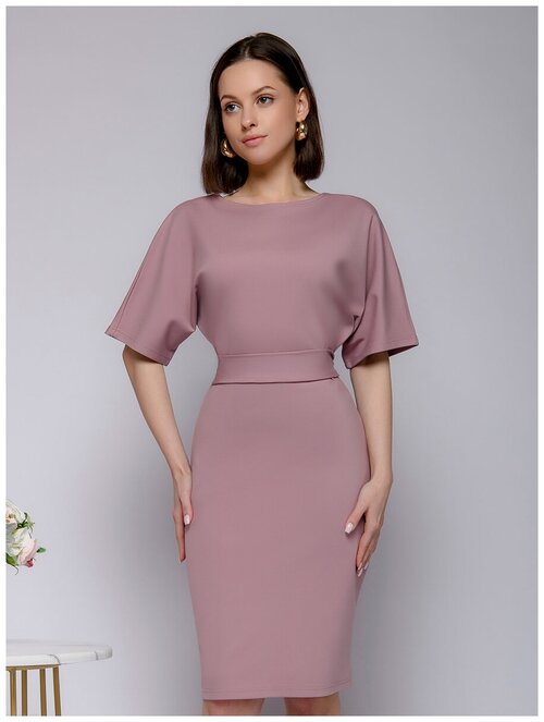 Платье 1001dress, повседневное, мини, размер 50, розовый