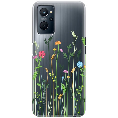 Силиконовый чехол на Realme 9i, Рилми 9и с 3D принтом Flowers and Fern прозрачный силиконовый чехол на realme c31 рилми с31 с 3d принтом flowers and fern прозрачный