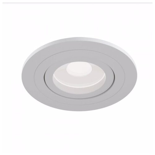 Встраиваемый точечный поворотный светильник MARS R1, цвет: белый, материал металл, цоколь GU10