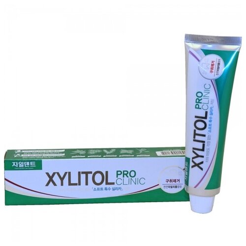 Xylitol pro clinic зубная паста укрепляющая эмаль, с экстрактами трав, лечебно профилактическая, 130 гр