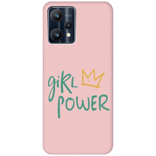 Силиконовый чехол на Realme 9 Pro, Рилми 9 Про Silky Touch Premium с принтом Girl Power! розовый силиконовый чехол на realme 9 рилми 9 с 3d принтом girl power прозрачный