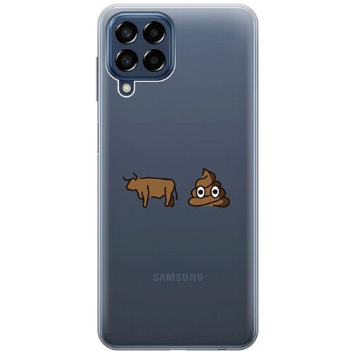 Силиконовый чехол с принтом Bull Shit для Samsung Galaxy M33 5G / Самсунг М33 5г силиконовый чехол с принтом bull shit для samsung galaxy m33 5g самсунг м33 5г