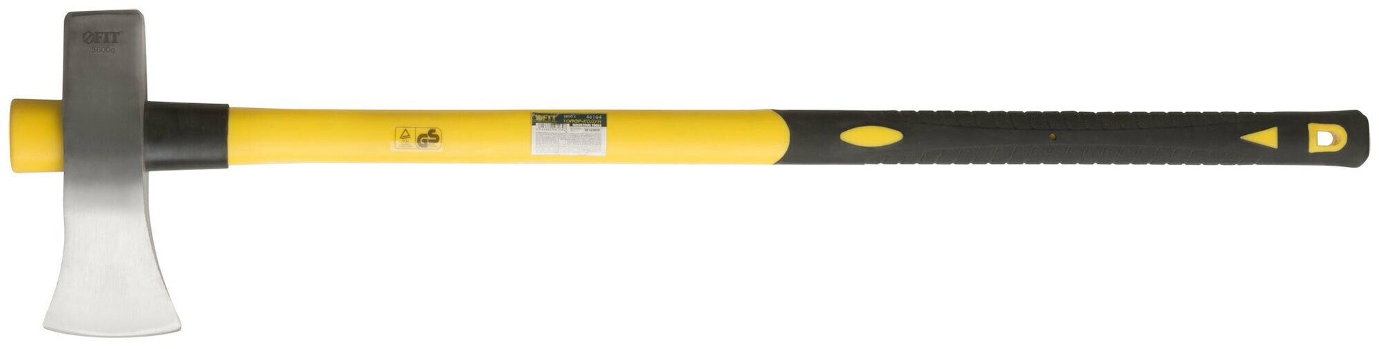 Топор колун кованый, фиберглассовая длинная ручка 900 мм, 3600 гр. FIT 46164 - фотография № 3