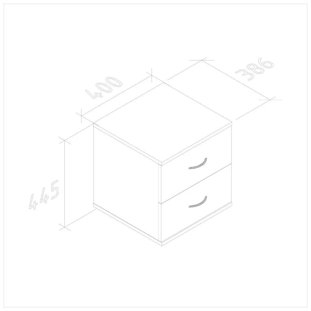 Феликс Тумба прикроватная 40x38.6x44.5 белый ПК-МКП-ТМК40Х39-В1-76 - фотография № 10