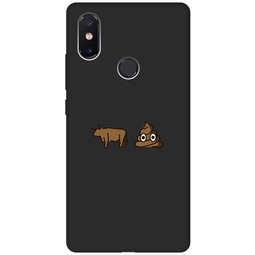 Матовый чехол Bull Shit для Xiaomi Mi 8 SE / Сяоми Ми 8 СЕ с 3D эффектом черный матовый чехол bull shit для xiaomi mi play сяоми ми плей с 3d эффектом черный