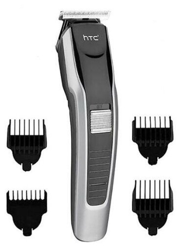 Машинка для стрижки волос "HTC" AT-538 3 Вт, От сети/аккумулятора, серо-черный / машинка для стрижки - фотография № 3