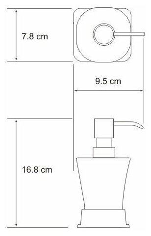 Exter K-5599 Дозатор для жидкого мыла - фотография № 5