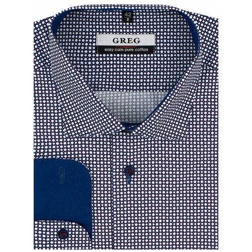 фото Рубашка greg, размер 186-194/40, голубой