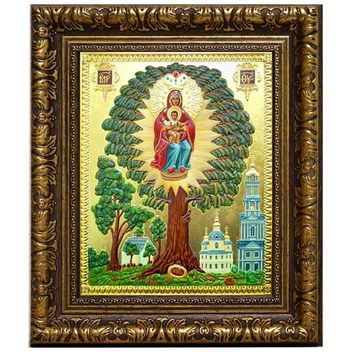 Елецкая-Черниговская икона Божьей Матери на холсте.
