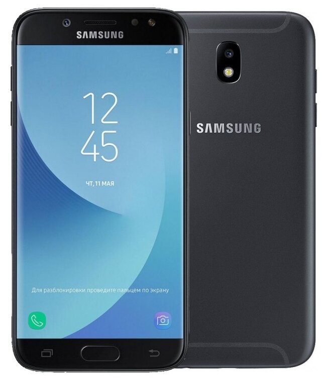 Смартфон Samsung Galaxy J5 2017 2/16 ГБ RU, 2 SIM, черный