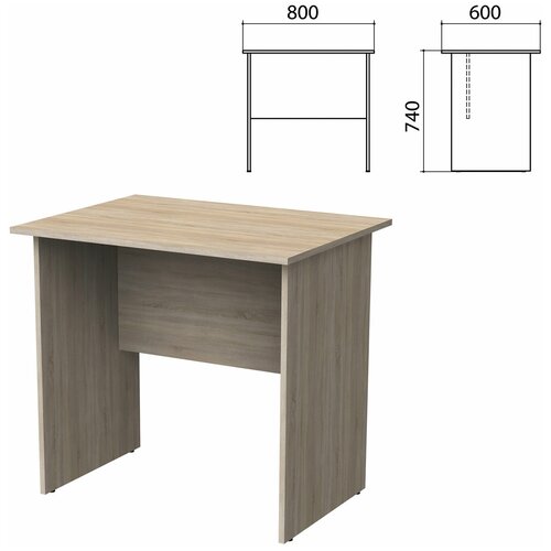 Стол письменный Комфорт-П Бюджет 402659 091 дуб сонома 7409₽