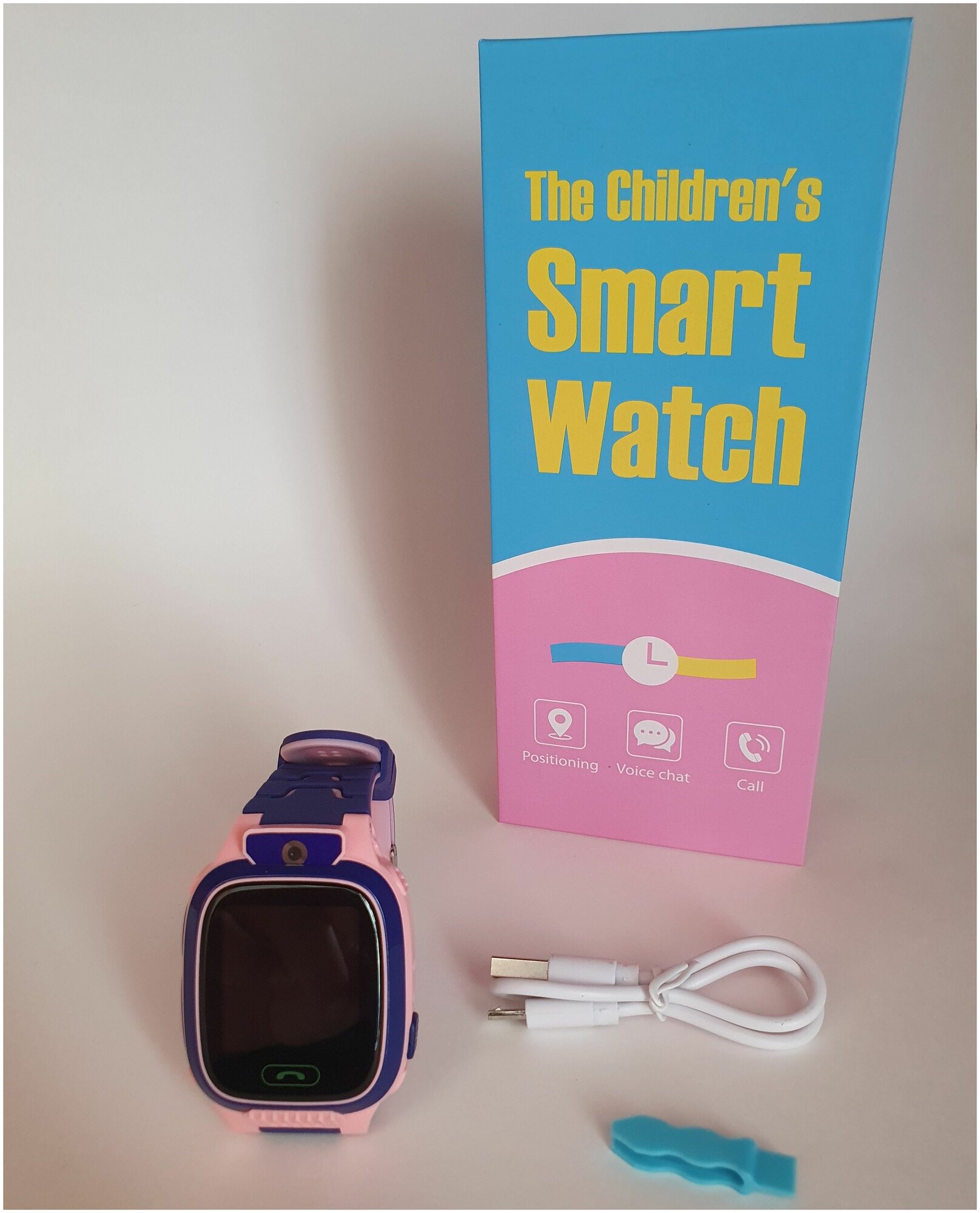 Умные часы для детей Smart Watch с GPS трекером розовые, 38mm