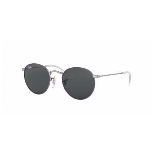 Солнцезащитные очки Ray-Ban, круглые, оправа: металл, с защитой от УФ, коричневый