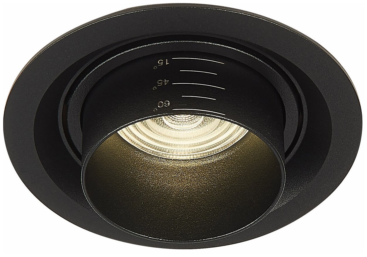 Светильник встраиваемый Alma Light Черный LED 1*12W 4000K 960Lm Ra90 15°-60° IP20 D115xH95 180-240V