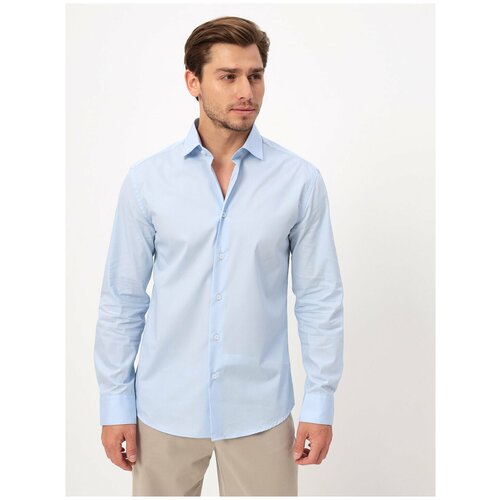 фото Рубашка greg, размер 174-184/38, голубой