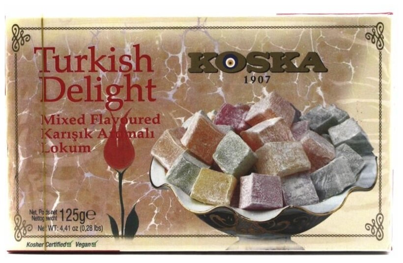 Рахат-лукум ассорти вкусов (Turkish Delight) Koska | Коска 125г - фотография № 13