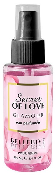 Bellerive Женский Secret of Love Glamour Душистая вода (eau parfumee) 100мл