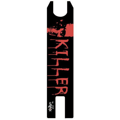 Шкурка для трюкового самоката ATEOX Killer ( красная ) шкурка для трюкового самоката ateox killer красная