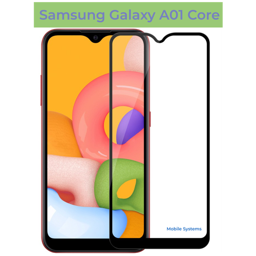 Защитное стекло для Samsung Galaxy A01 Core / Стекло для Samsung A01 Core / Защитное стекло Full Glue для Samsung Galaxy A01 Core защитное стекло для samsung galaxy a01 m01 9d черное